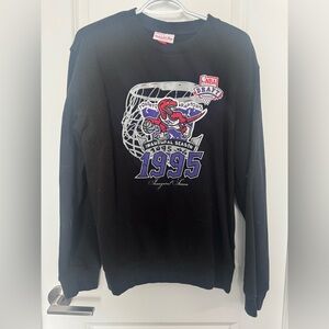 Mitchell & Ness Black Toronto Raptors 1995 Crewneck Sweater